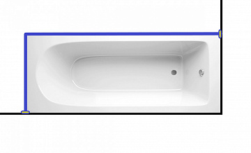 Карниз для ванны Alpen  Fontana  170x70